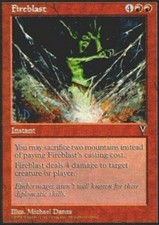Portuguese Fireblast ~ Lightly Played Visions Foreign MTG Magic UltimateMTG Red
