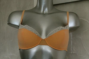 Luxurious Silk Padded Bra ERES Grace T 90D FR 34D US New Value 220€ - Picture 1 of 3
