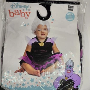 Ursula Disney Villians Baby Dress 6m-12m Infant Disguise Halloween Costume L1b - Picture 1 of 7