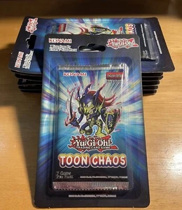 Yugioh Toon Chaos Blister Booster Pack 1a Edición Negro Brillo Soldado Arte Como Nuevo - Imagen 1 de 1