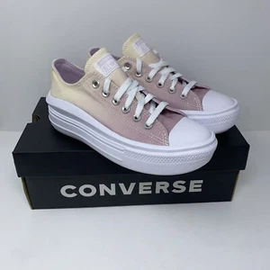 Converse Donna Chuck Taylor All Star Lift Platform Basse Ctas Move Ox Rosa 7-9 - Foto 1 di 11
