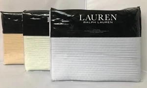 Lauren Ralph Lauren SPENCER MATELASSE ONE KING SHAM YOU PICK COLOR - Picture 1 of 12