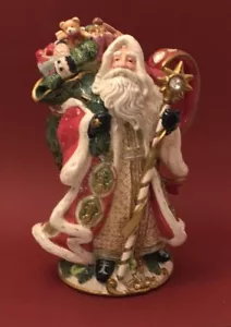Beautiful Fitz and Floyd Classic Series Santa Teapot - Florentine Collection - Picture 1 of 12