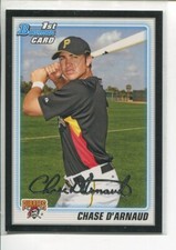 2010 Bowman Prospects Black Chase D'Arnaud BP51 Pittsburgh Pirates