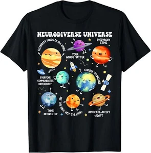 Neurodiverse Universe Neurodiversity Autism Awareness Kids T-Shirt - Picture 1 of 4
