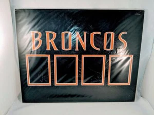 Denver Broncos 4 Trading Card Holder Wall Plaque 14" x 11" - Picture 1 of 2