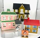 Lot Of 5 Dollhouse Miniatures Mini Houses,Display,Artisan Sign,Diorama,Ornaments