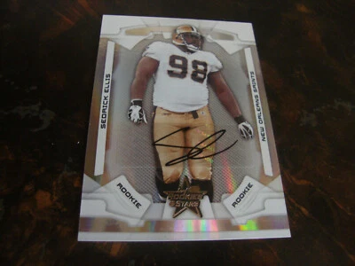 2008 Leaf Rookies & Stars Football---Auto./RC/Holofoil---#176 Sedrick Ellis /100 - Image 1 of 2