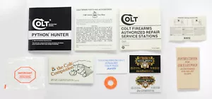 Colt Python Hunter Manual, Repair Stations List, Colt Parts List. 1980 - Bild 1 von 11