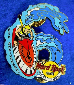 TECLADO PIANO LAKE TAHOE 6º ANIVERSARIO RUBIO JET SKI RIDE Hard Rock Café PIN - Imagen 1 de 1