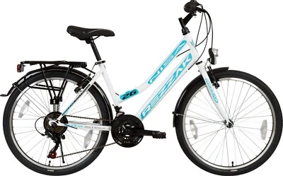 26 zoll Fahrrad Mädchenfahrrad Kinderfahrrad  Cityfahrrad city bike Weiss türkis - Bild 1 von 4