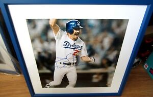 Kirk Gibson autographed Dodgers 1988 World Series HR 15x15 photo framed STEINER