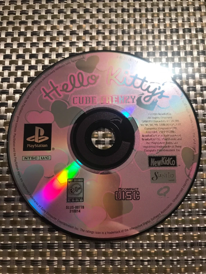 Hello Kitty's Cube Frenzy (Sony PlayStation 1, 1999) no box - Image 1 of 1