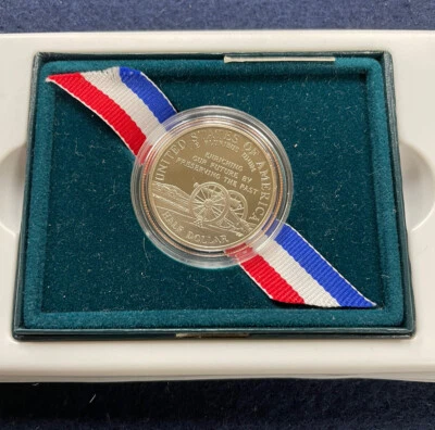 1995 Civil War Battlefield PROOF Half Dollar US Commemorative 50c Coin B3 - Image 1 of 2