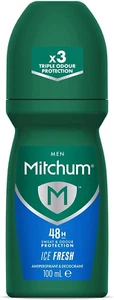 Mitchum Men 48HR Protection Roll-On Deodorant & Anti-Perspirant, Ice Fresh,100ml - Picture 1 of 4