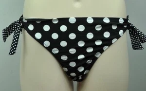 Mudd Ladies Black & White Polka Dot Bikini Bottoms or Push-up Top MSRP $28 - Picture 1 of 6