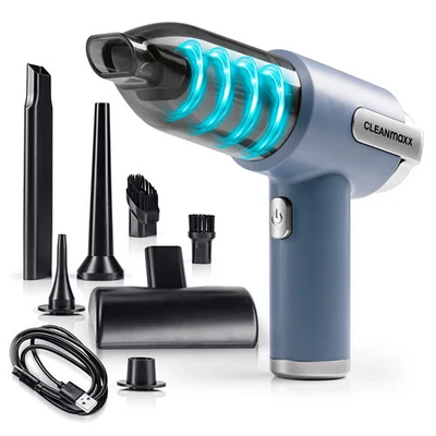 CLEANmaxx Akku Handstaubsauger Hand Staubsauger Tisch Auto Sauger Set 9-tlg. USB - Bild 1 von 4