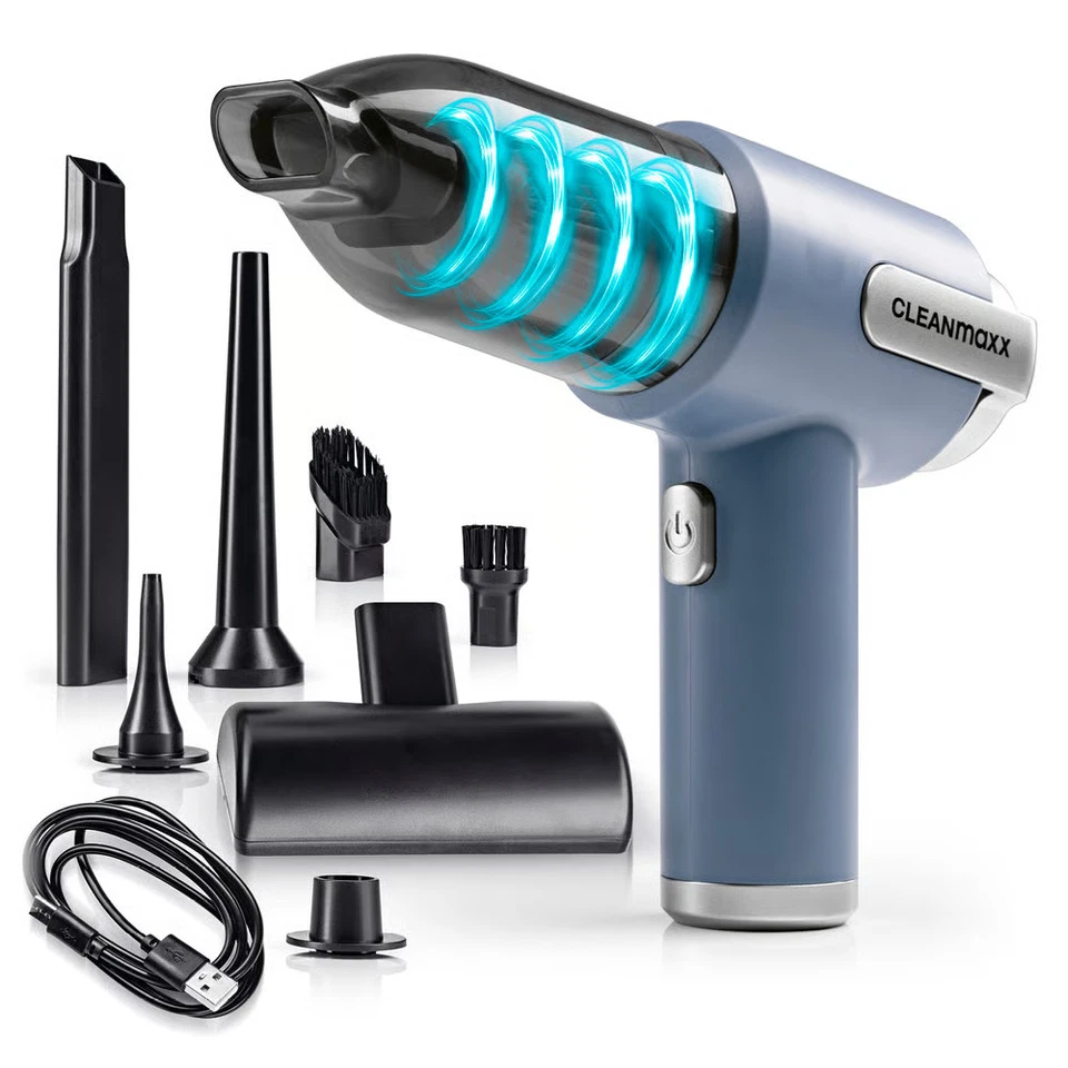 CLEANmaxx Akku Handstaubsauger Hand Staubsauger Tisch Auto Sauger Set 9-tlg. USB - Bild 1 von 4
