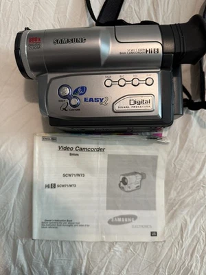 Samsung SCW71 Hi8 Camcorder Video Camera 22x Optical Zoom + Battery Tested Tape - Image 1 of 4