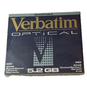 NIP Sealed Verbatim Optical Rewritable 5.2 GB MO2048 Bytes/Sector 5.25" Disk - Afbeelding 1 van 3