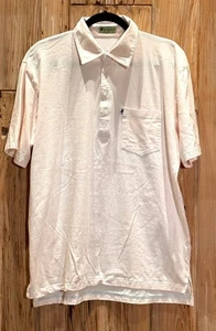 Dune Road Mens Pink Polo Shirt XL Retro Surf Style 100% Cotton With Pocket Summe - Picture 1 of 4