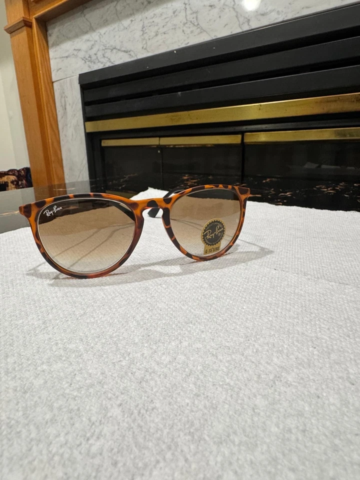 Ray-Ban Erika RB4171 Women's Sunglasses Beige Brown Frames Only Have Perscript