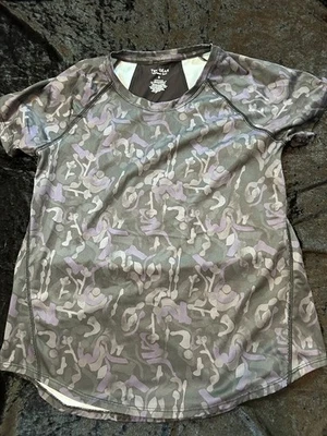 Tek Gear Entrenamiento Equipo Camisa Gris y Morado Talla S Foto 1 de 3