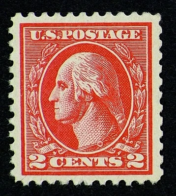 lss US Scott #528B 1920 2c Carmine Washington MH Type IV Perf 11 - Image 1 of 2