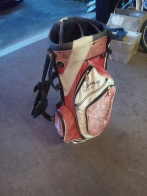 Bolsa de transporte de golf Callaway Coca Cola con divisor de 7 vías rosa vintage Foto 1 de 4