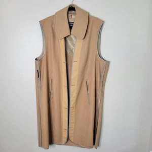 Burberry Wool Tan Buttoned Liner And Buttoned Detachable Collar - Picture 1 of 9