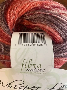 1 SKEIN FIBRA NATURA WHISPER LACE YARN - COLOR #201 STRAWBERRY SUNDAE wool/silk - Picture 1 of 7