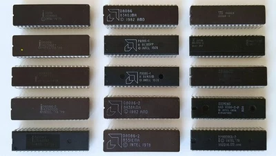 Intel AMD Matra Harris S SAB Fujitsu 8086 8086-1 8086-2 x86 iAPX 86 CPU Sammlung - Bild 1 von 4