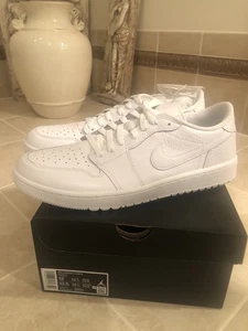 Nike Air Jordan 1 Low ⛳️ Triple White Golfschuh DD9315-101 ⛳️ Herren Größe 12 - Bild 1 von 7