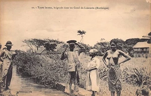 ETHNIC NUDE - Martinique - Local types - Swimming in a canal in Lamentin - Publ. - Picture 1 of 2