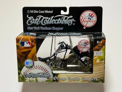 2006 ERTL Orange County Chopper NY Yankees Motorcycle 1:18 Scale New - Image 1 of 4