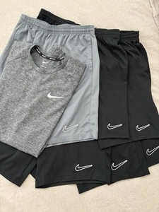 Lot Of 7 Boys XL Nike Dri-fit Shorts And Adult Small Nike Shirt - Picture 1 of 4