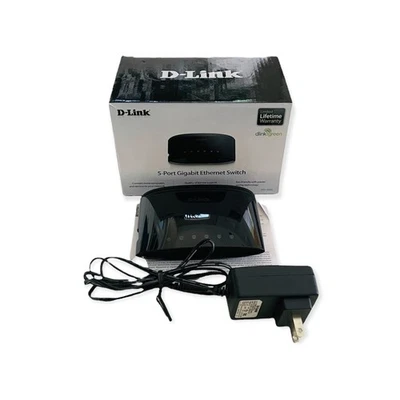 D-Link DGS-1005G 5-Port Gigabit Ethernet Switch Desktop Network Hub - Image 1 of 4
