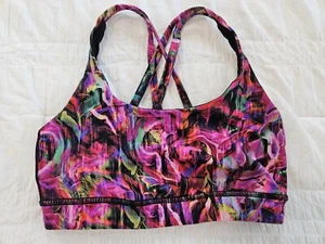 Lululemon Women's Size 4 Sports Bra Abstract Pattern BX5 - Picture 1 of 7