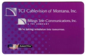 Tarjeta telefónica PRUEBA TCI Cablevision of Montana, Inc. (Billings Tele-Communications) - Imagen 1 de 1