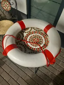 Alter Rettungsring Weiß/Rot Orka 40cm Innen 65cm Aussen - Bild 1 von 6