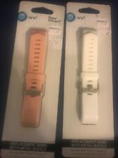 Fitbit Charge 2 White Replacement Band With Metal Buckle