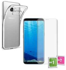 VERRE TREMPÉ + COQUE ANTICHOC TRANSPARENTE Pour SAMSUNG GALAXY S8 PROTECTION S 8 - Photo 1 sur 11