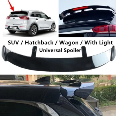 Universal Fit For Kia Niro 2017-2022 Rear Tailgate Roof Spoiler Wing With Light - Image 1 of 4
