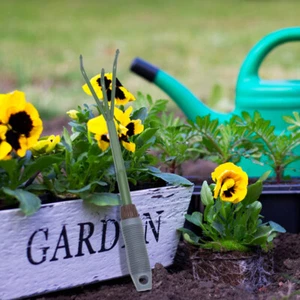 Tragbare Garten Rake Boden Lösen Werkzeug Hand Rechen Für Blätter - Bild 1 von 12