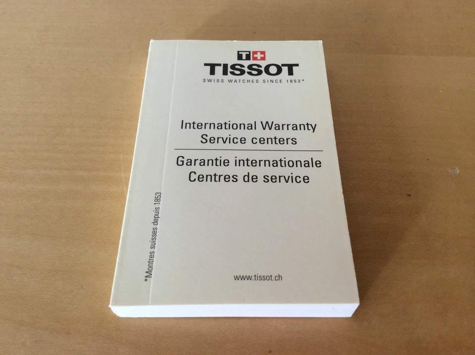 Booklet TISSOT - International Warranty Service Centers - All Languages Foto 1 de 1
