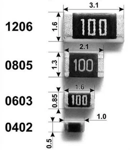 20 pezzi 390 Ohm 5% 0.25W Resistenze SMD1206 (SMD Code 391) 390Ohm - Imagen 1 de 1