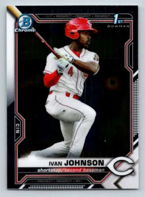 2021 Bowman Chrome Prospects #BCP149 Ivan Johnson (ref 204507) - Image 1 of 2