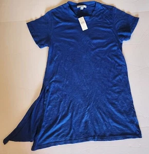 Anthropologie Stateside Women's T-shirt Sz. Small Blue Side Tie NWT - Picture 1 of 10