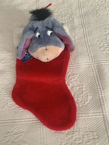 VTG Santa’s Best Eyeore Plush Christmas Stocking NWT - Picture 1 of 5