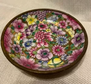 1 antike japanische Porzellan Blumenschale handdekoriert in Hongkong. - Bild 1 von 4